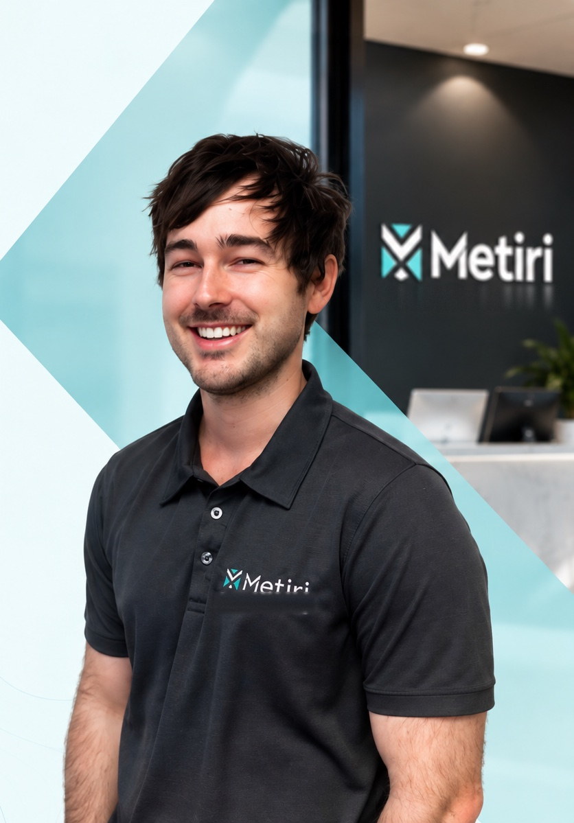 Jamie Russell, Director and Civil Engineer, at the Metiri office